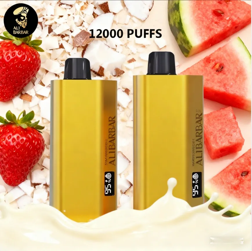 ALIBARBAR TEQ 12000 PUFFS - STRAWBERRY COCONUT WATERMELON